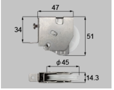 トステム サッシPRO70戸車BZT11