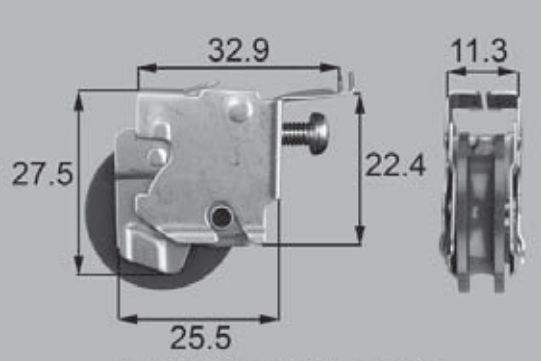 トステム アトモスTL肘掛け窓戸車FNMB146
