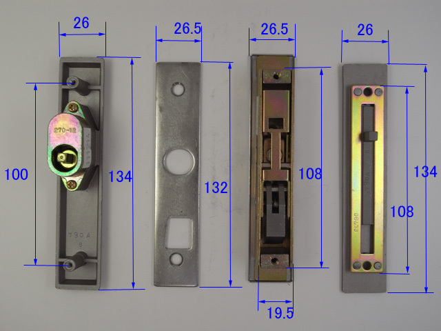 YKK 玄関引戸錠 80細框用