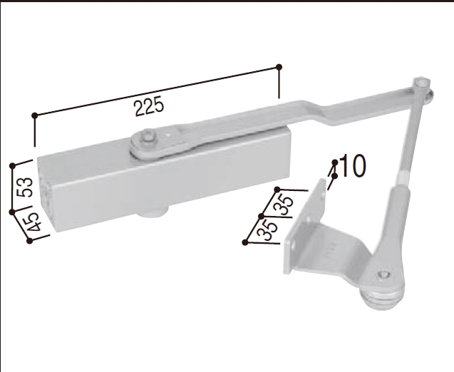 YKK玄関ドア用ドアクローザK12891 【送料無料】