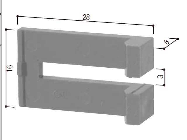 YKK 中折れ網戸 吊元戸車固定ストッパーK34396 【ネコポス可】