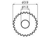 新日軽 網戸 網押さえロープ Φ3.9　8NSP202 30ｍ巻き