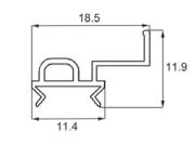 新日軽 玄関引戸 彩香 網戸 戸当りゴム C8WS1205(SVHT923LS03)