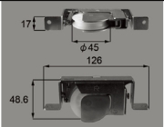 新日軽 ビル用サッシ戸車 LC105 (SVW127S01)
