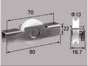 新日軽ビル用サッシ戸車LC47 (SVW232S01)