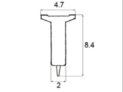 新日軽 虫除けゴム 4.7×8.4 WS192（SVYK222S01)