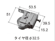 トステム サッシ TBR70 戸車 BHP165D 【ネコポス可】