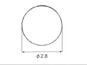 トステム 網押さえゴム Φ2.8 PJ6 【メール便可】
