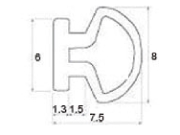 ロンカラー枠戸当たりゴムＴＰ２