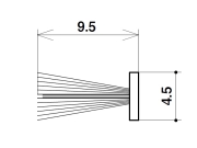 モヘア 4.5×9.5 トステムYDM022 フィン付き