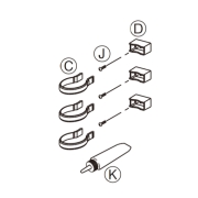 YKKΦ42たて樋ブラケットAHY-EA-B4