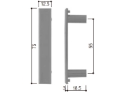 YKK 中折れ網戸 錠受け側 HHK34386 （メール便可）