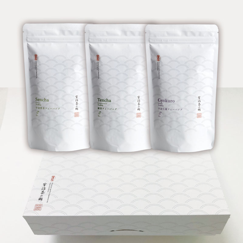 宇治玉露・宇治煎茶・碾茶 ティーバッグ3種詰め合わせセット