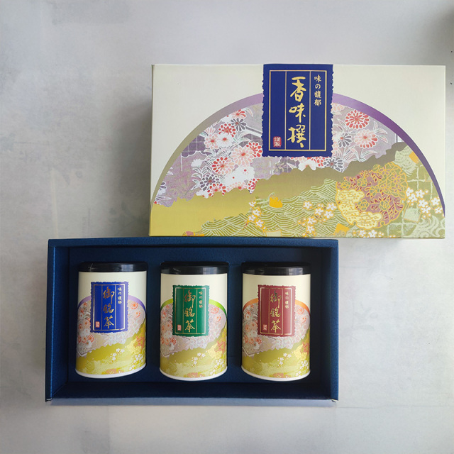 N-30 福寿(かぶせ) 80g紙缶入り/京の香り(煎茶) 80g紙缶入り/玉露かりがね80ｇ紙缶入り