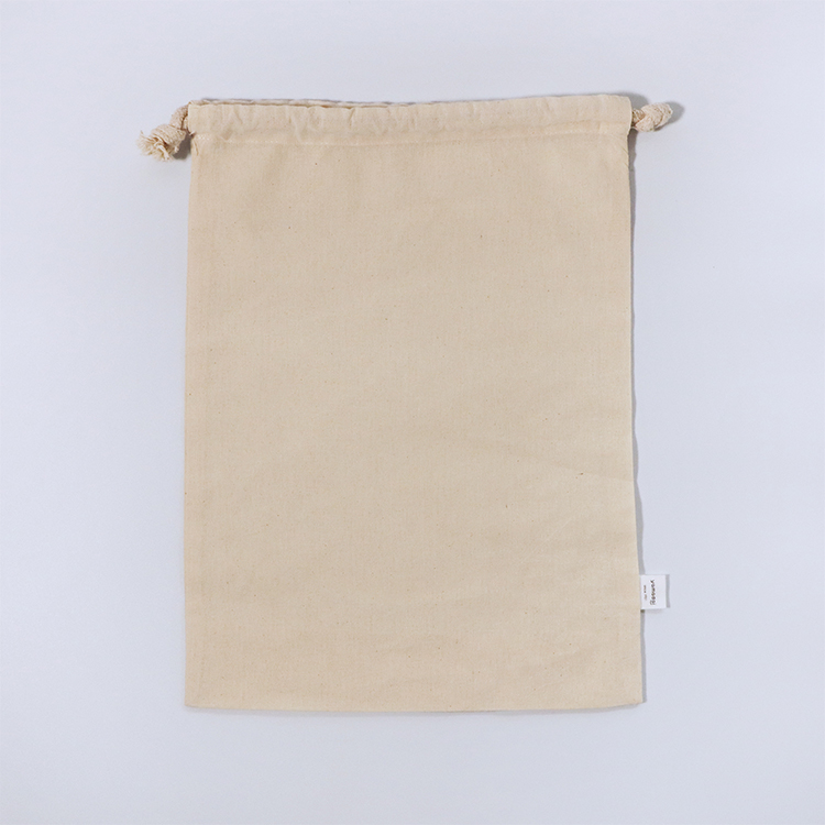 オーガニックコットン　巾着バッグ