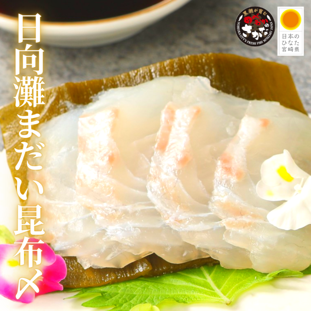 活〆日向灘真鯛の昆布締め（柵）