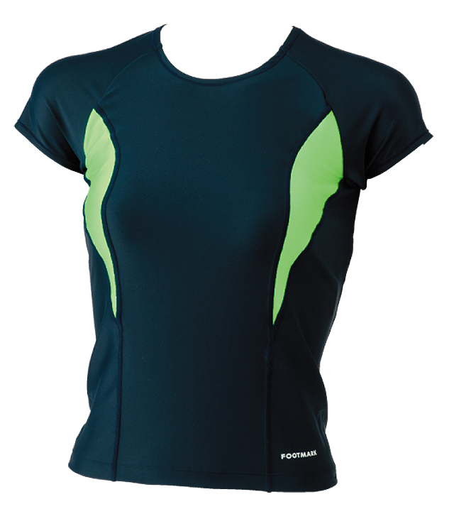 FOOTMARK すまいるスイム　女子用ラインセパレーツ・上　グリーン　3L・4L 101563