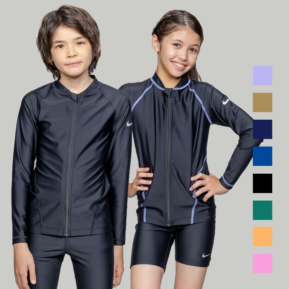 【NIKE SWIM公式】ナイキ SS26 ユニセックスジップ付き長袖ラッシュガード 1991128