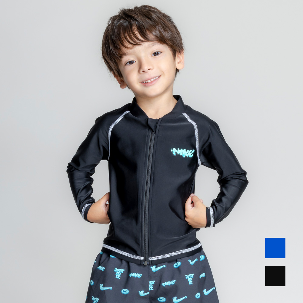 【NIKE SWIM公式】ナイキ SS26 トドラーボーイズジップ付きラッシュガード 1991131