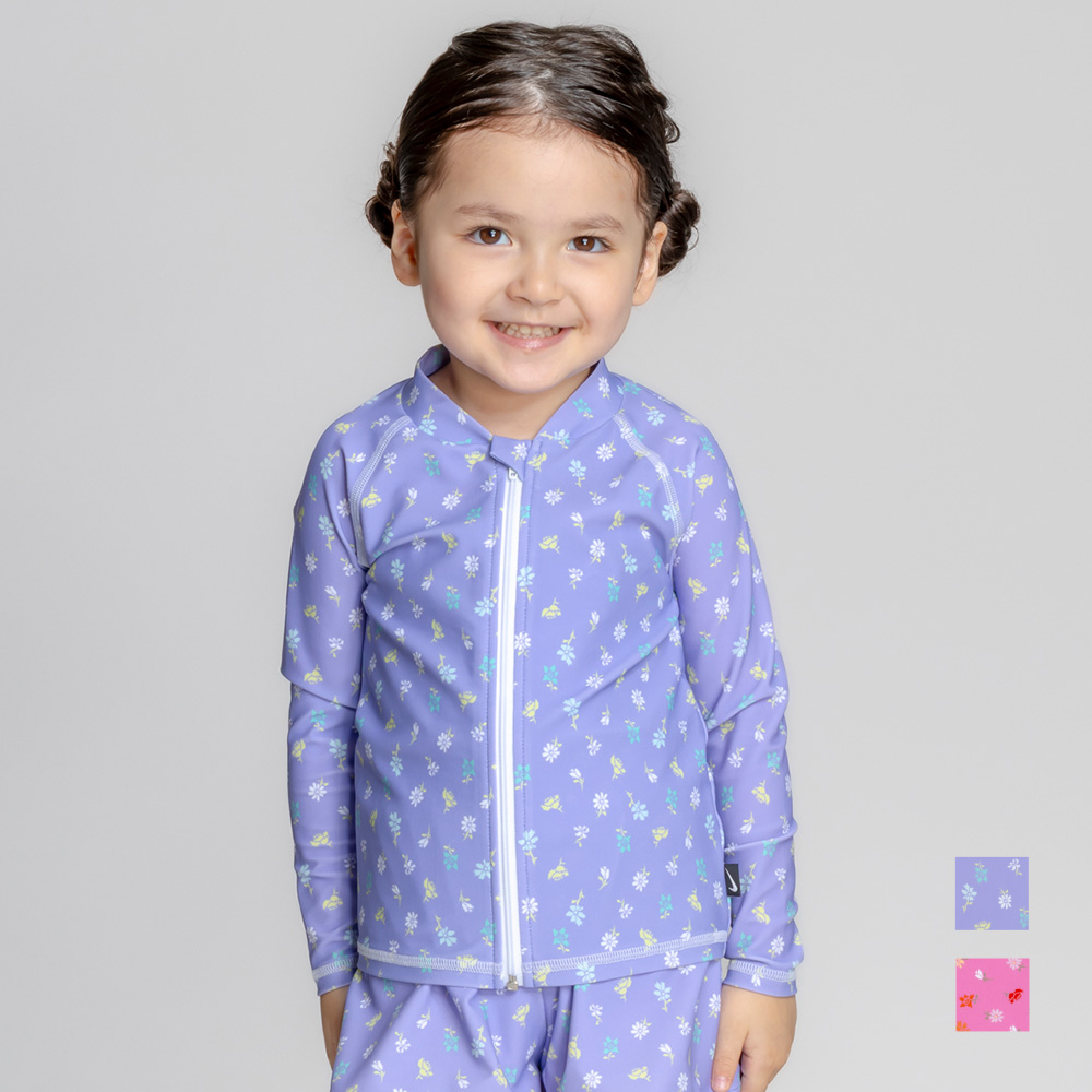 【NIKE SWIM公式】ナイキ SS26 トドラーガールズジップ付きラッシュガード 1991133