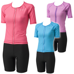 大きいサイズ 女性用水着袖付きセパレーツ 254053 4L・5L