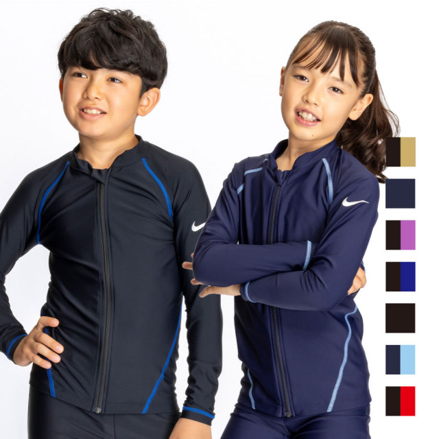【NIKE SWIM公式】【30%OFF】ナイキ SS25 ユニセックスジップ付き長袖ラッシュガード 19911095