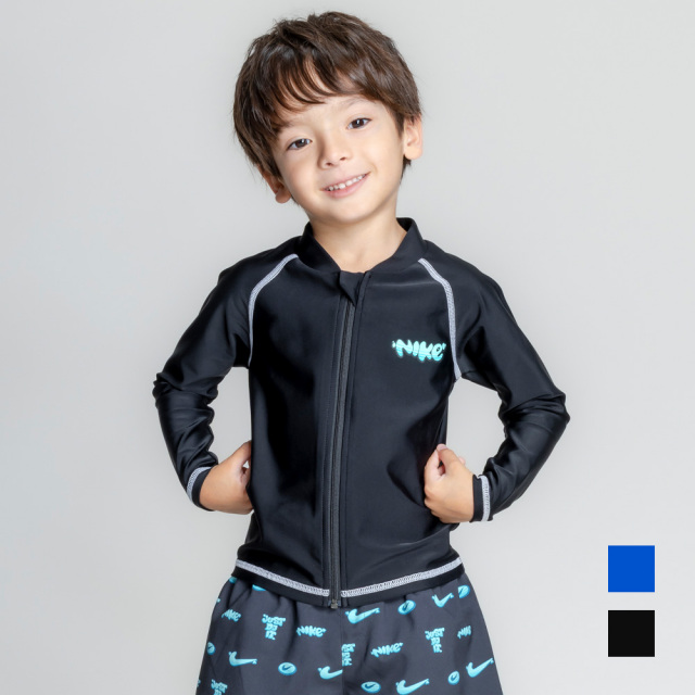 【NIKE SWIM公式】ナイキ SS26 トドラーボーイズジップ付きラッシュガード 1991131