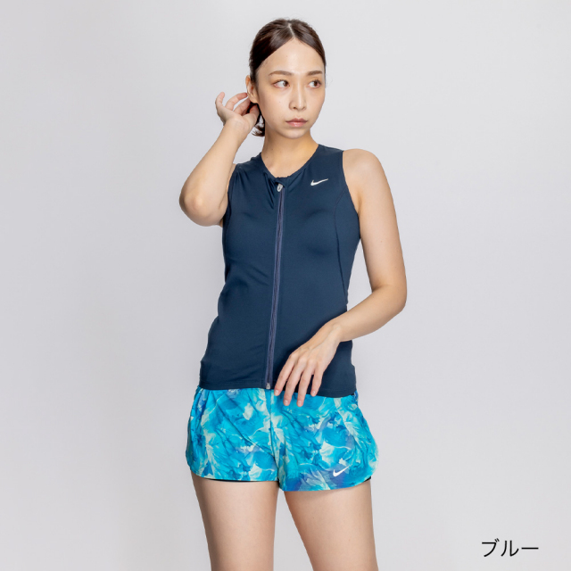 フィットネス水着 ふんわりシルエット2in1パンツセパレーツ