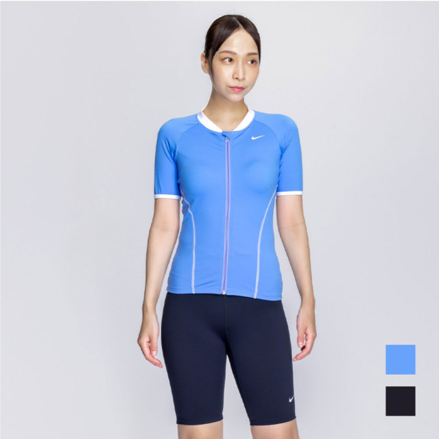 新品Nike スポーツ用水着3点セット Sサイズ NIKE SWIM公式】ナイキ SU25 ジップ付き半袖セパレーツ 2993136