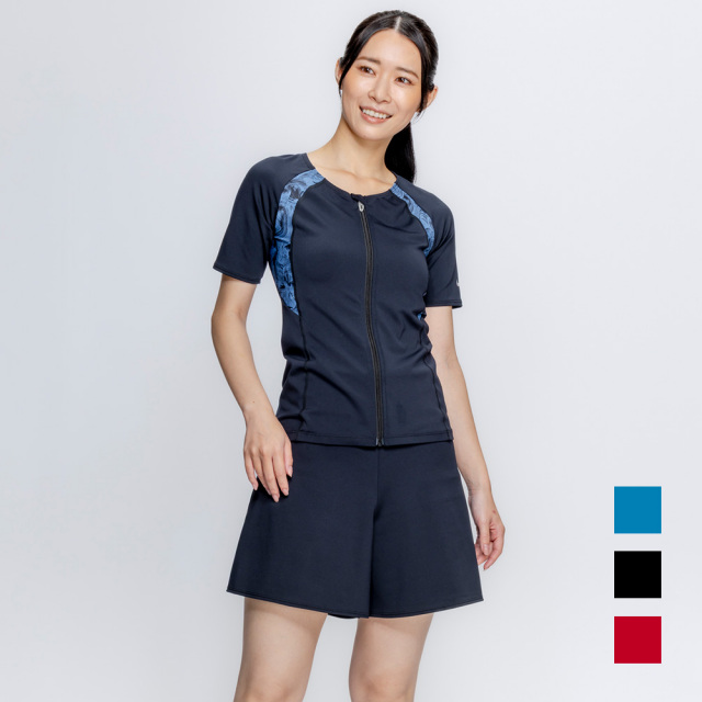 【NIKE SWIM公式】【2026SS】ナイキ SS26 【FLARE FIT SHORTS】半袖ジップ付きセパレーツ 2993153