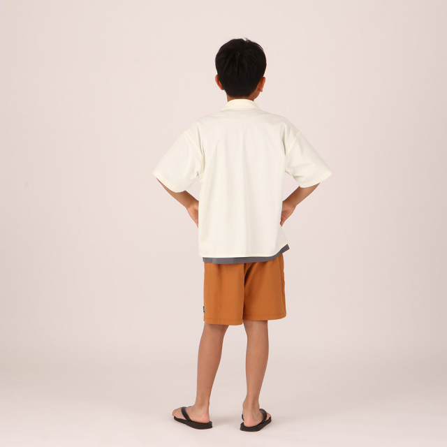 FOOTMARK NATURALキッズ半袖シャツ3100308