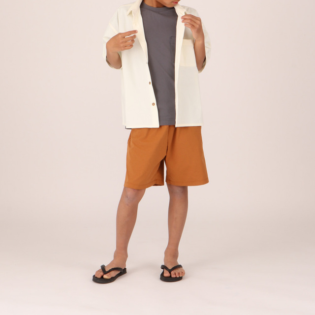 FOOTMARK NATURALキッズ半袖シャツ3100308