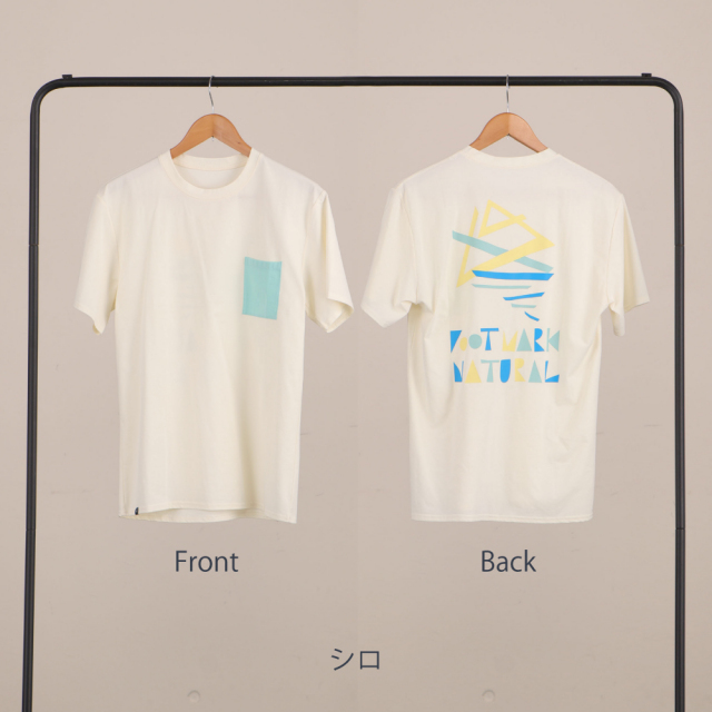 FOOTMARK NATURALメンズ半袖プルオーバーTシャツ（バックプリント）3100312