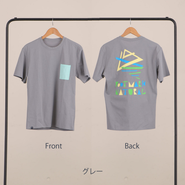 FOOTMARK NATURALメンズ半袖プルオーバーTシャツ（バックプリント）3100312