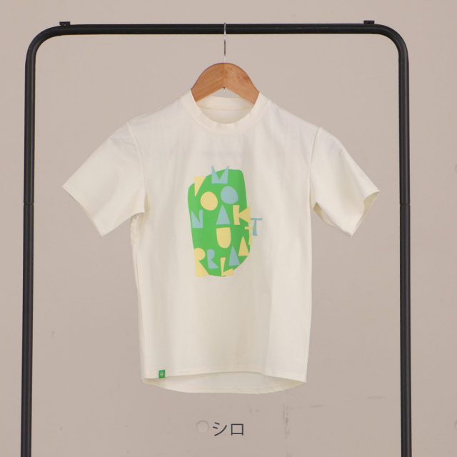 FOOTMARK NATURALキッズ半袖プルオーバーTシャツ（フロントプリント）3100321