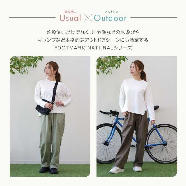 FOOTMARKNATURALレディースワンピース3100131フットマークナチュラルfootmarknaturalレディース半袖アウトドアキャンプUV吸水速乾防虫