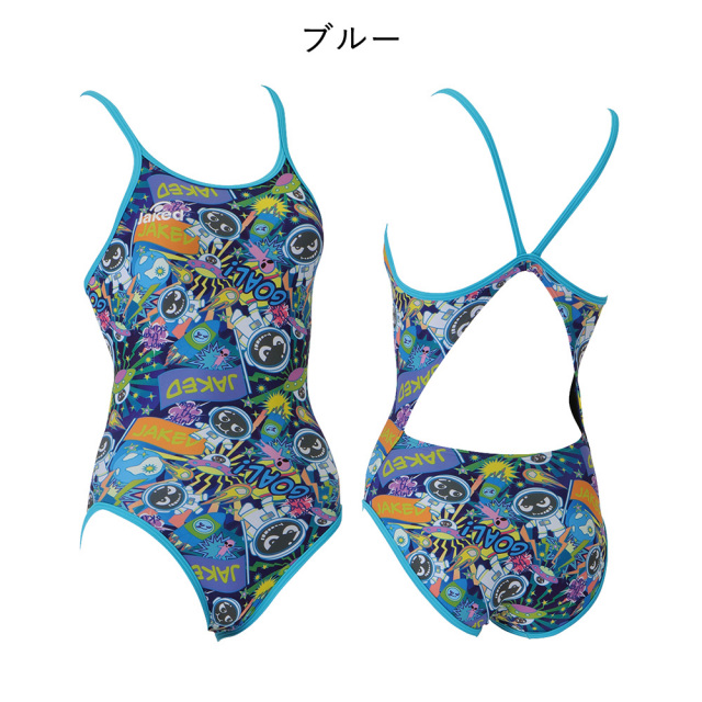 Jakedレディース練習用トレーニング水着820572カラー09ブラック