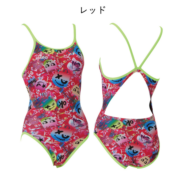 Jakedレディース練習用トレーニング水着820572カラー04オレンジ