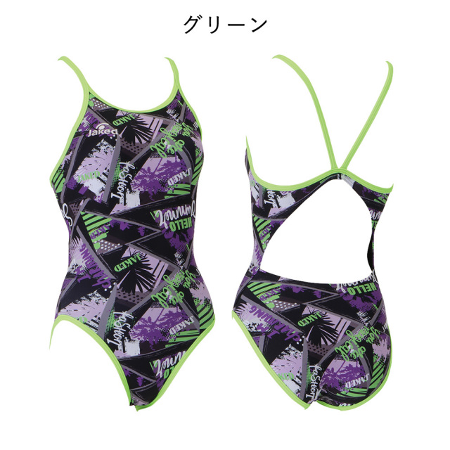 Jakedレディース練習用トレーニング水着820572カラー18グレー