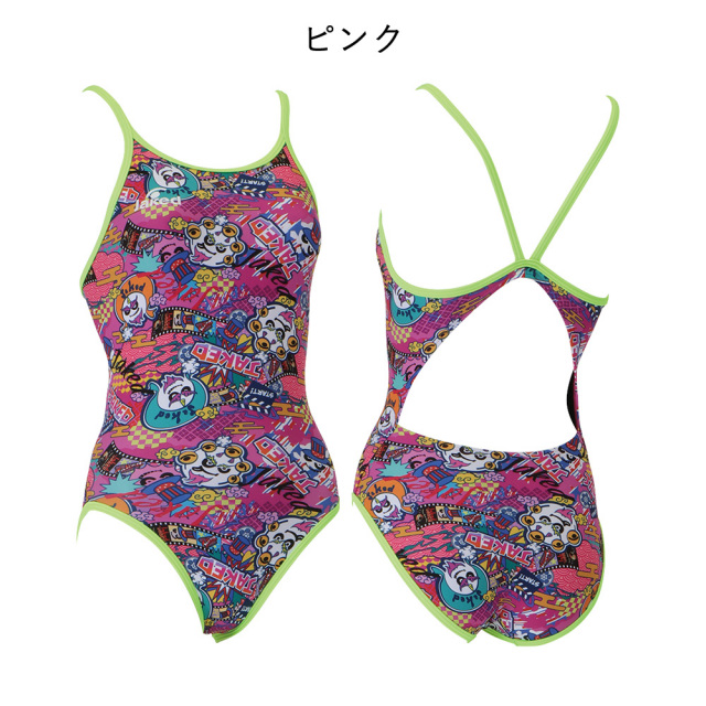 Jakedレディース練習用トレーニング水着820572カラー04オレンジ