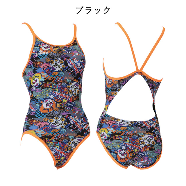 Jakedレディース練習用トレーニング水着820572カラー09ブラック