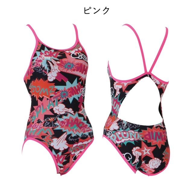 Jakedレディース練習用トレーニング水着820572カラー09ブラック