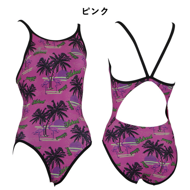 Jakedレディース練習用トレーニング水着820572カラー04オレンジ