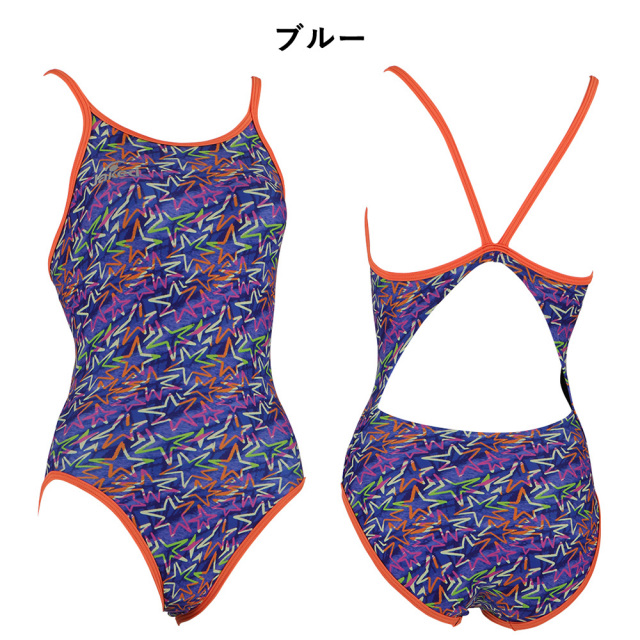 Jakedレディース練習用トレーニング水着820572カラー04オレンジ