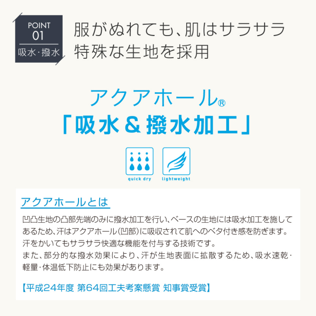FOOTMARKNATURAL長袖プルオーバーTシャツ（アクアホール）241866