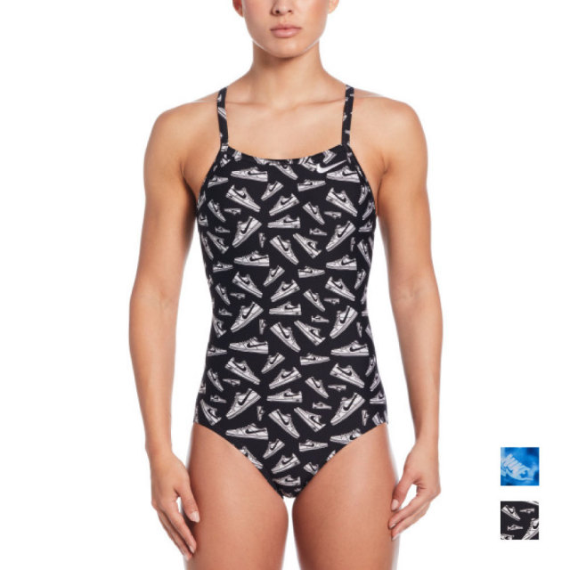 【NIKE SWIM公式】ナイキ SS25/FA25プリントレーサーバックワンピース NESSF017