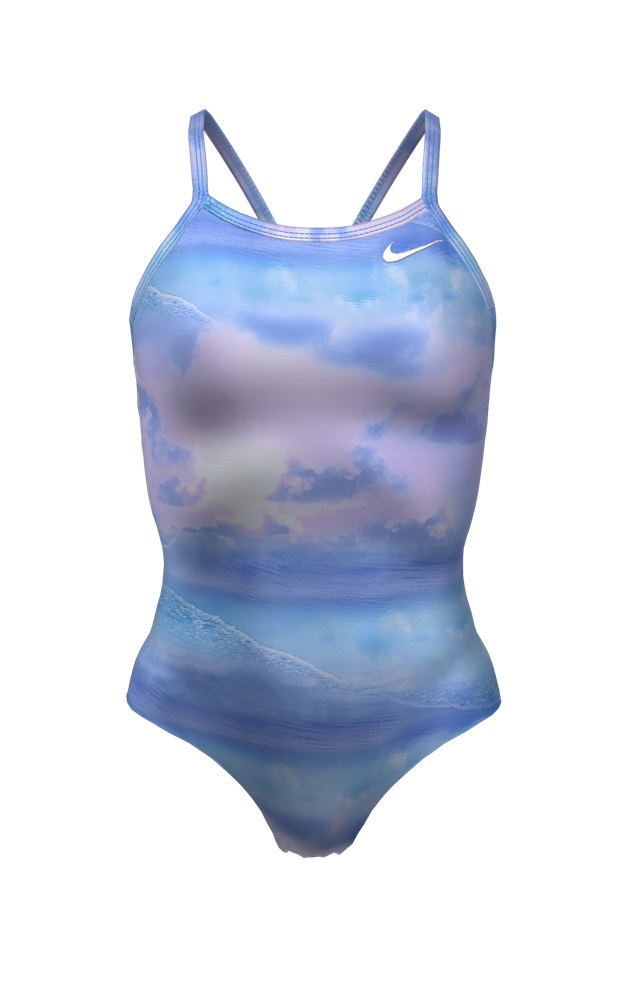 NIKE SWIM公式】ナイキ SS25/FA25プリントレーサーバックワンピース