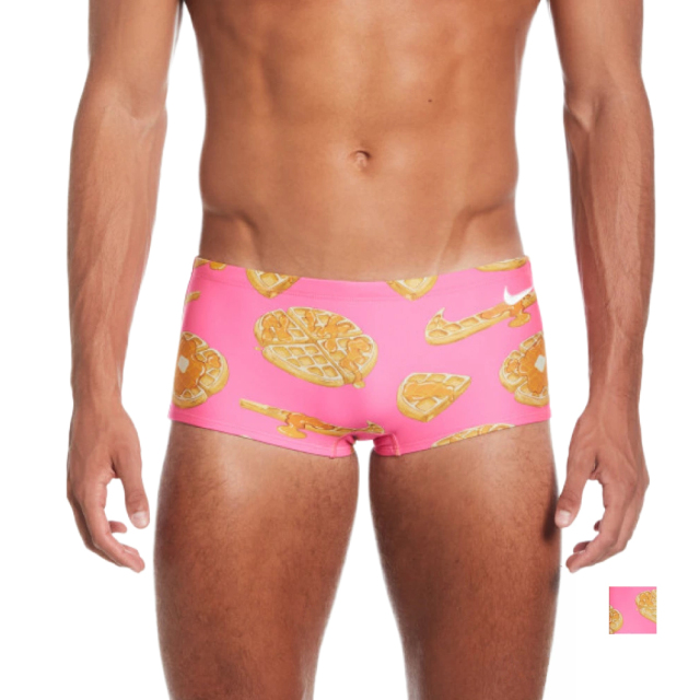 【NIKE SWIM公式】ナイキ SS25プリントスクエアレッグブリーフ NESSF023キ レジャー水着 フィットネス 水着 男性 メンズ かっこいい カッコイイ　フットマーク FOOTMARK