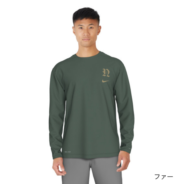 【希少】NIKE GOLF　ナイキゴルフ　長袖　刺繍　イエロー　ネイビー 5dbd0b7607f259159357e274ad303a
