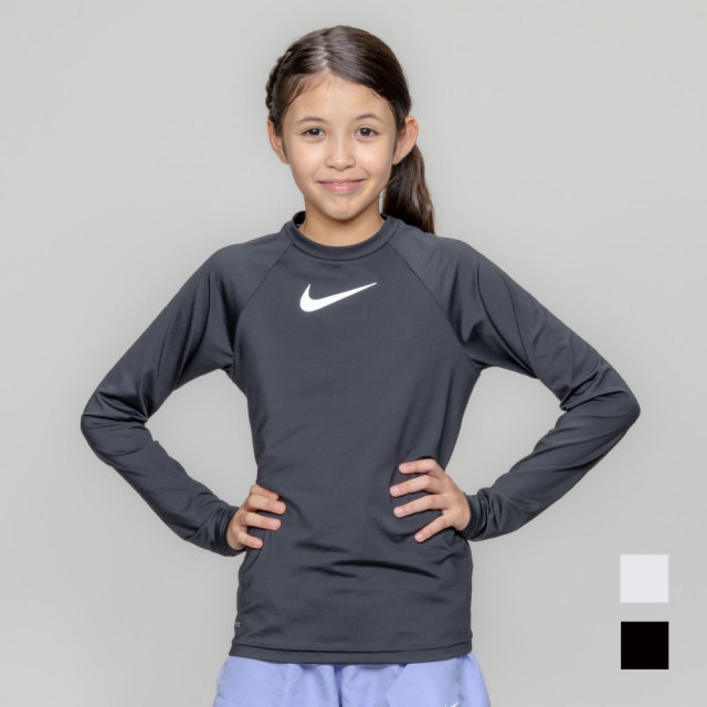 【NIKE SWIM公式】26SS/26FA ナイキ ガールズエッセンシャル長袖ハイドロガード nessg750
